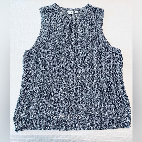 🩵GAP Sleeveless Knit Sweater Vest/ Tank Top EUC, Size: M - Picture 2 of 15